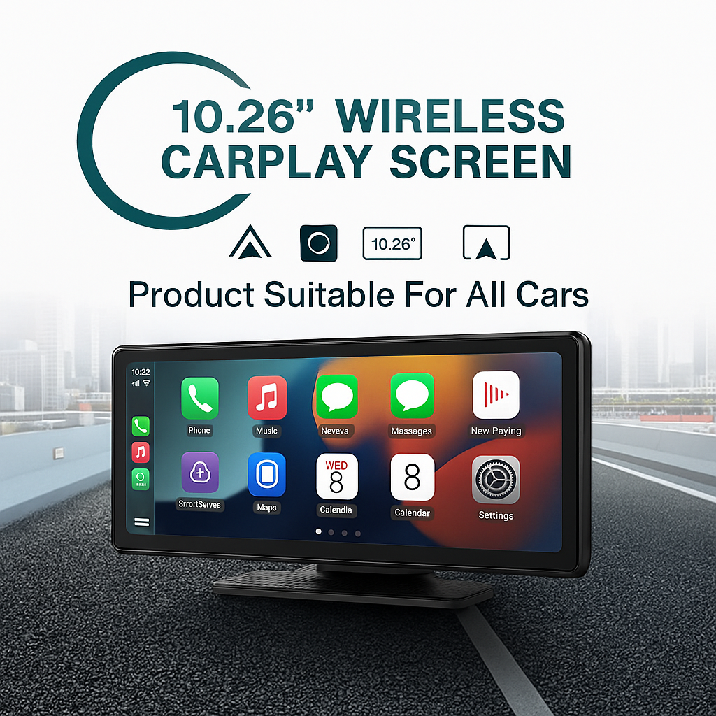 CarTablet Pro Max – 2025’s #1 CarPlay & Android Auto Screen with 4K Dashcam